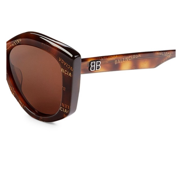 Gently worn authentic Balenciaga monogram sunglasses. - Picture 2 of 7